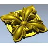 High-Relief Floral Rosette STL for CNC