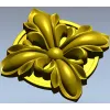 High-Relief Floral Rosette STL for CNC