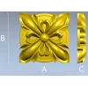 High-Relief Floral Rosette STL for CNC