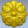 Розетка "Флорентийская" - 3D модель STL для ЧПУ