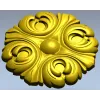 Розетка "Флорентийская" - 3D модель STL для ЧПУ