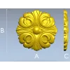 Розетка "Флорентийская" - 3D модель STL для ЧПУ