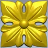 Квадратная розетка "Четырёхлистник" - 3D модель STL для ЧПУ