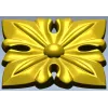 Квадратная розетка "Четырёхлистник" - 3D модель STL для ЧПУ