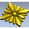 Розетка "Солнечная ромашка" - 3D модель STL для ЧПУ