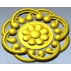 Daisy Knot Rosette - STL 3D model for CNC carving