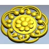Daisy Knot Rosette - STL 3D model for CNC carving