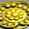 Daisy Knot Rosette - STL 3D model for CNC carving