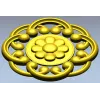 Daisy Knot Rosette - STL 3D model for CNC carving