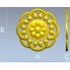 Daisy Knot Rosette - STL 3D model for CNC carving