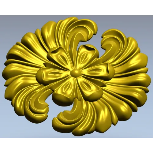 Розетка-флора - 3D модель в формате STL для ЧПУ
