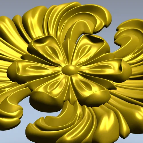 Розетка-флора - 3D модель в формате STL для ЧПУ