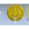 Розетка-флора - 3D модель в формате STL для ЧПУ