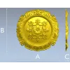 Декоративная розетка STL - рельефная круглая модель для ЧПУ