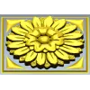 Sunburst square rosette STL 3D model for CNC