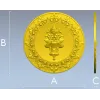 Розетка "Букетный медальон" - 3D модель STL для ЧПУ