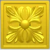 Square Acanthus Rosette STL for CNC