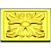 Square Acanthus Rosette STL for CNC