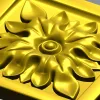 Квадратная розетка в растительном стиле - 3D модель STL для ЧПУ