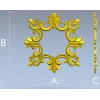 Розетка барокко для фрезерной обработки - stl модель