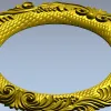 Классическая круглая розетка с акантовыми завитками - 3D модель STL для ЧПУ