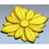 Layered Floral Rosette STL - decorative 3D model for CNC