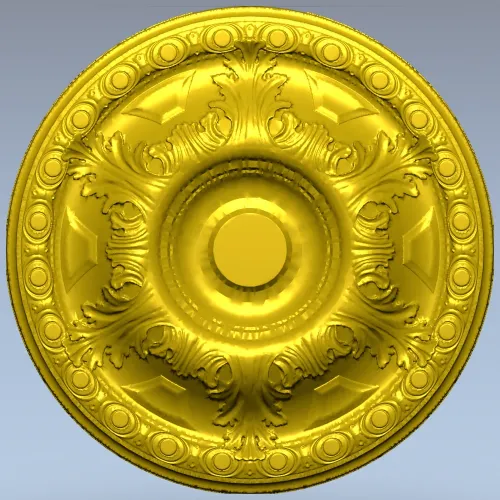 Imperial Acanthus Rosette - STL 3D model for CNC milling