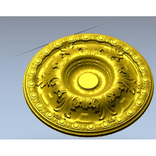 Imperial Acanthus Rosette - STL 3D model for CNC milling
