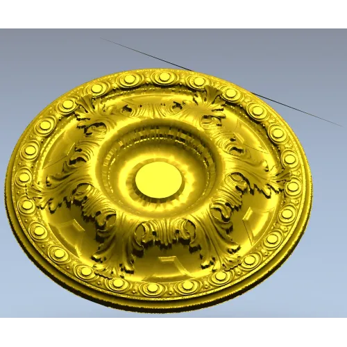 Imperial Acanthus Rosette - STL 3D model for CNC milling