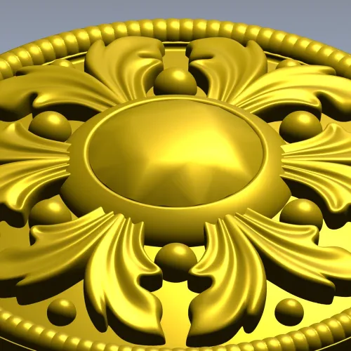 Розетка "Медальон Ампир" - 3D модель STL для ЧПУ