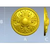 Розетка "Медальон Ампир" - 3D модель STL для ЧПУ