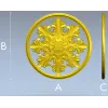 Классическая круглая розетка - 3D модель STL для ЧПУ