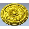 Decorative Round Floral Rosette - STL 3D Model for CNC