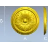 Decorative Round Floral Rosette - STL 3D Model for CNC