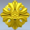 Florentine acanthus rosette - STL 3D model for CNC
