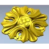 Florentine acanthus rosette - STL 3D model for CNC