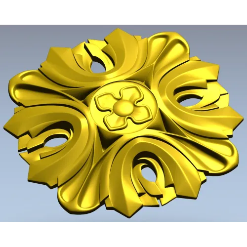 Florentine acanthus rosette - STL 3D model for CNC