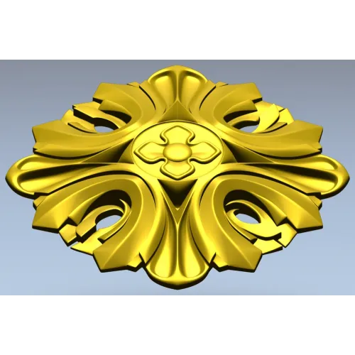 Florentine acanthus rosette - STL 3D model for CNC
