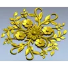 Floral Sunburst Rosette - STL 3D model for CNC