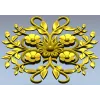 Floral Sunburst Rosette - STL 3D model for CNC