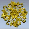 Florentine Bloom Rosette - detailed STL 3D model for CNC milling