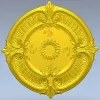 Sunburst Baroque Rosette - STL 3D model for CNC