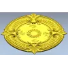 Sunburst Baroque Rosette - STL 3D model for CNC
