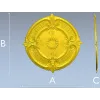 Sunburst Baroque Rosette - STL 3D model for CNC