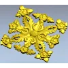 Розетка флоральная - stl модель для ЧПУ