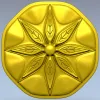 Octagonal Eight-Point Rosette STL for CNC