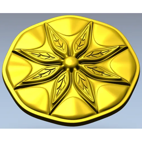 Octagonal Eight-Point Rosette STL for CNC