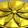 Octagonal Eight-Point Rosette STL for CNC