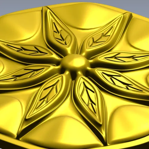 Octagonal Eight-Point Rosette STL for CNC