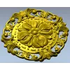 Baroque Floral Rosette STL for CNC